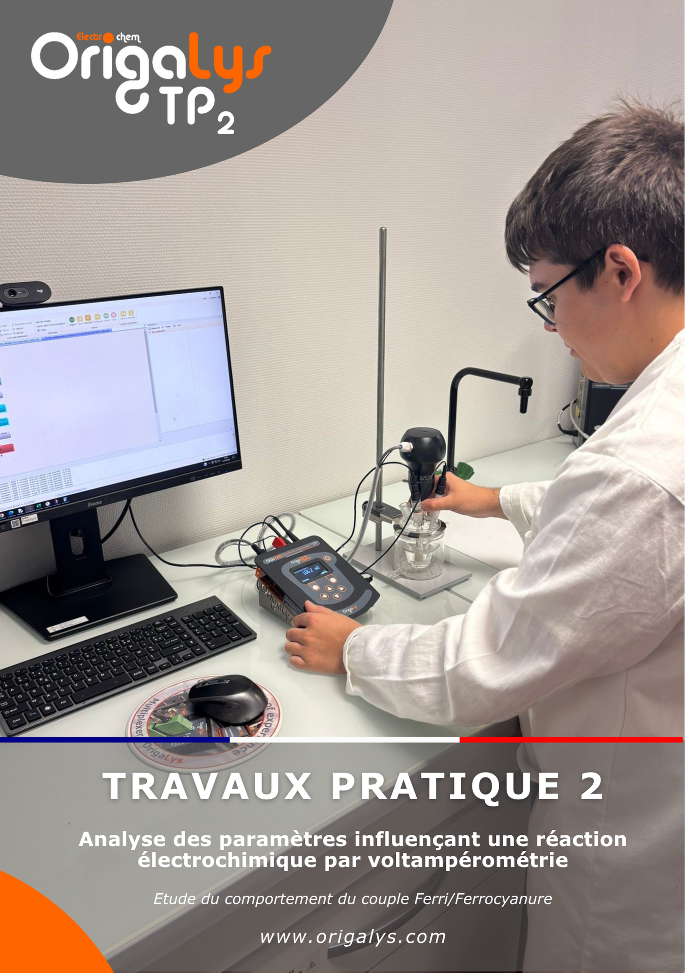 intensity-potential curve of Ferri/Ferrate Cyanide application note